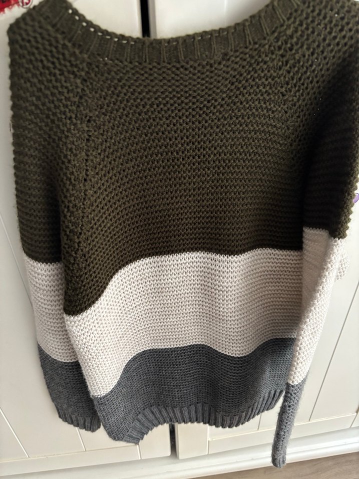 Gri Renkli Örgü çocuk Kazak - Görsel 4