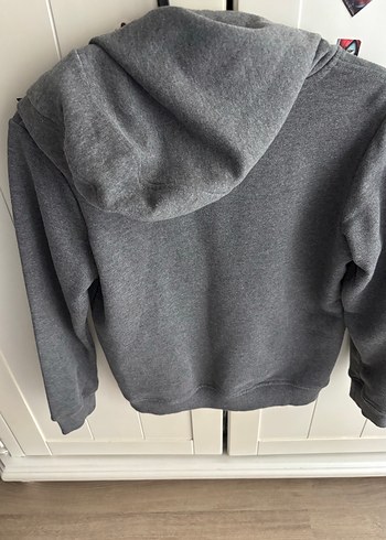 USPA Gri Erkek Çocuk Kapüşonlu Sweatshirt - Görsel 4