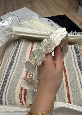 Dantel Detaylı Beyaz Seramik Saç Aksesuarı - Görsel 4