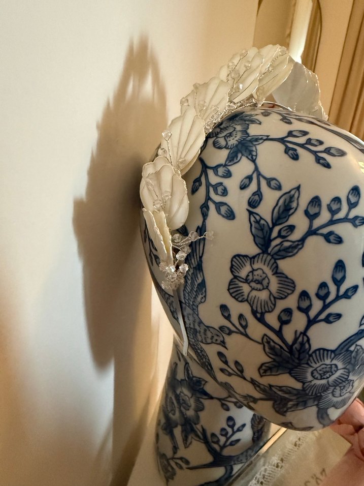 Dantel Detaylı Beyaz Seramik Saç Aksesuarı - Görsel 2