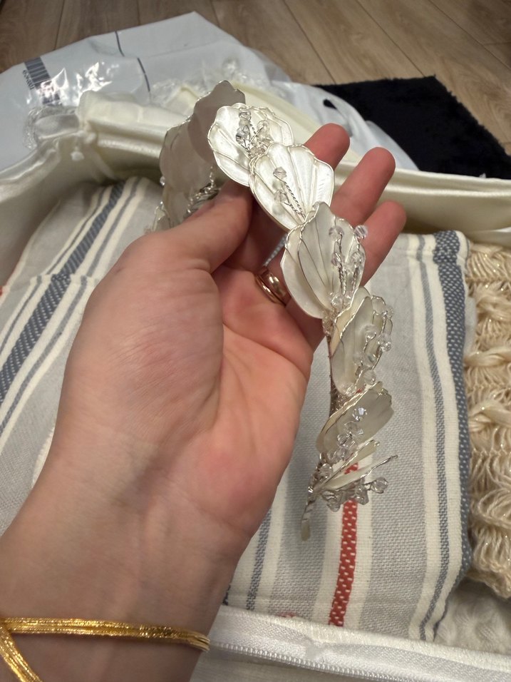 Dantel Detaylı Beyaz Seramik Saç Aksesuarı - Görsel 5