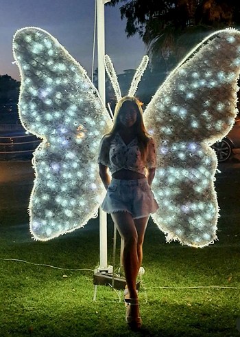 Bohem V Yakalı Beyaz Desenli Kadın Gömlek - Görsel 4