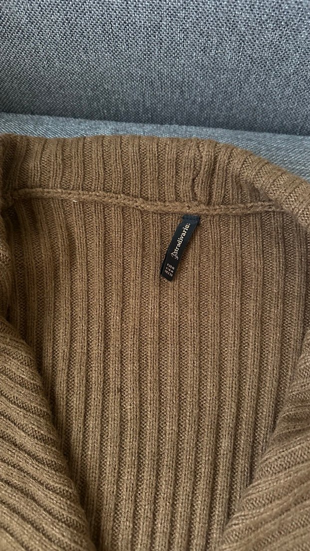 Kadın Kahverengi Triko Hırka - Görsel 2