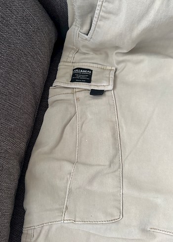 Bej Kemerli Pamuklu Rahat Kesim Erkek Pantolon - Görsel 3