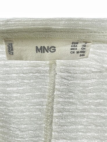 xs Beden beyaz Renk Mango Bluz %70 İndirimli.