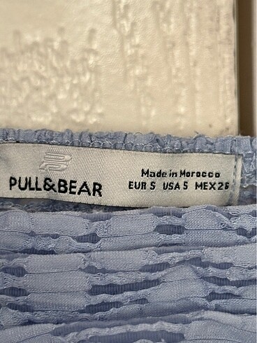 s Beden mavi Renk pull and bear mavi bluz