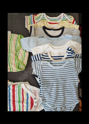 0-3 ay 15 adet  Erkek Bebek zıbın seti - Görsel 2