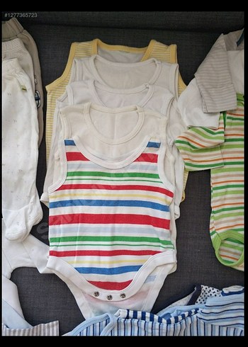 0-3 ay 15 adet  Erkek Bebek zıbın seti - Görsel 3