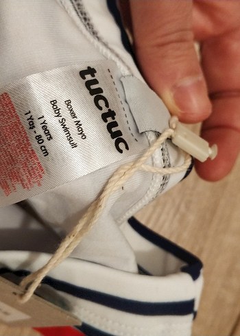 tuc tuc Erkek Çocuk Çizgili Desenli Mayo - Görsel 3