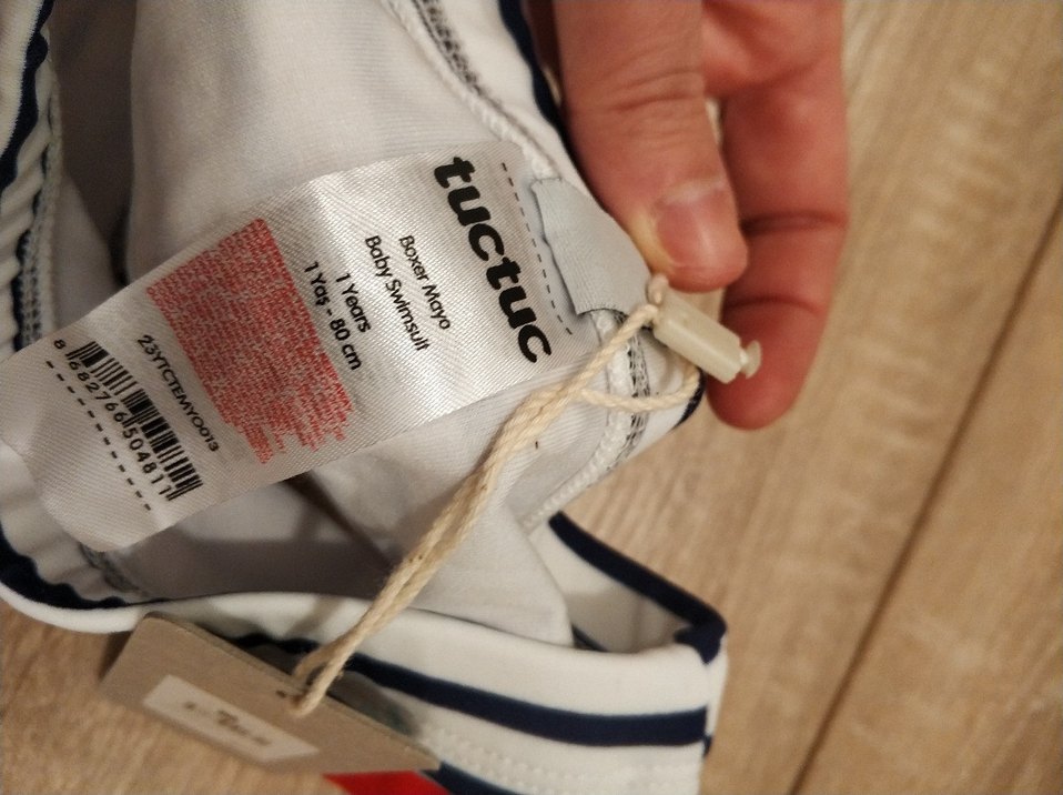 tuc tuc Erkek Çocuk Çizgili Desenli Mayo - Görsel 3