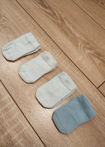 0-3 ay Erkek bebek Çorapları 4'lü Set - Görsel 2