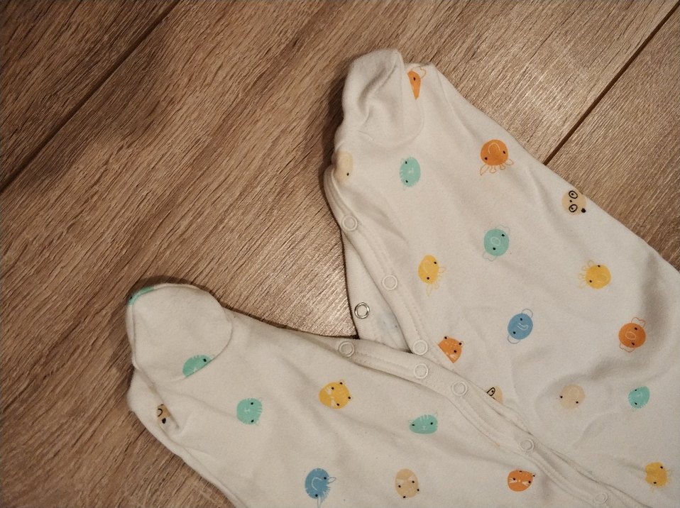 Beyaz Uzun Kollu Bebek tulum&zıbın seti - Görsel 4