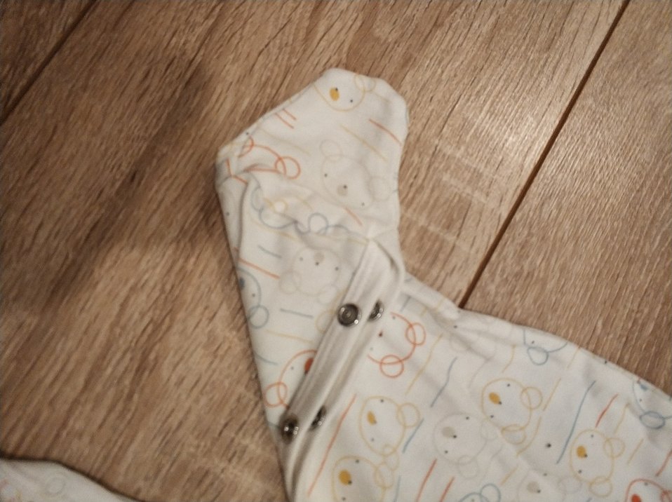 Bebek Uzun Kollu çıtçıtlı tulum&zıbın&şapka seti - Görsel 4