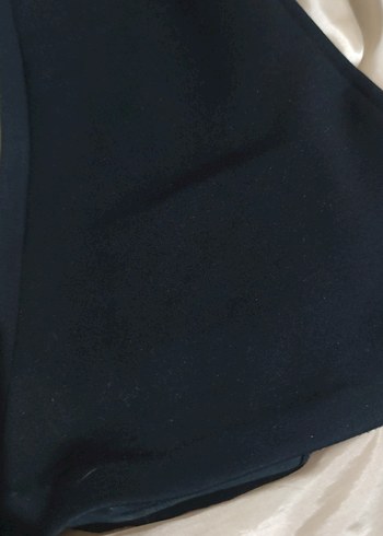 Siyah kadın İspanyol paça tayt dalgıç kumaş esnek - Görsel 5