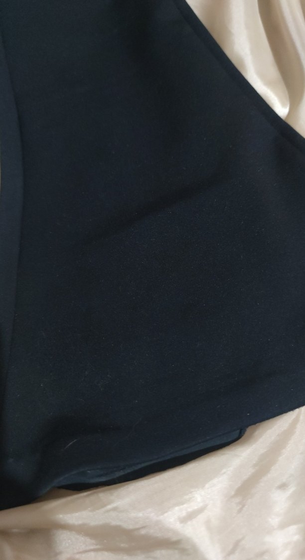 Siyah kadın İspanyol paça tayt dalgıç kumaş esnek - Görsel 5