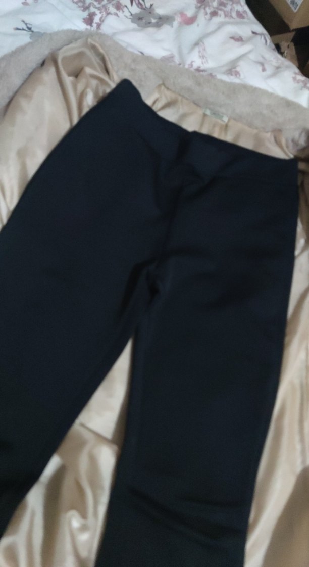 Siyah kadın İspanyol paça tayt dalgıç kumaş esnek - Görsel 3