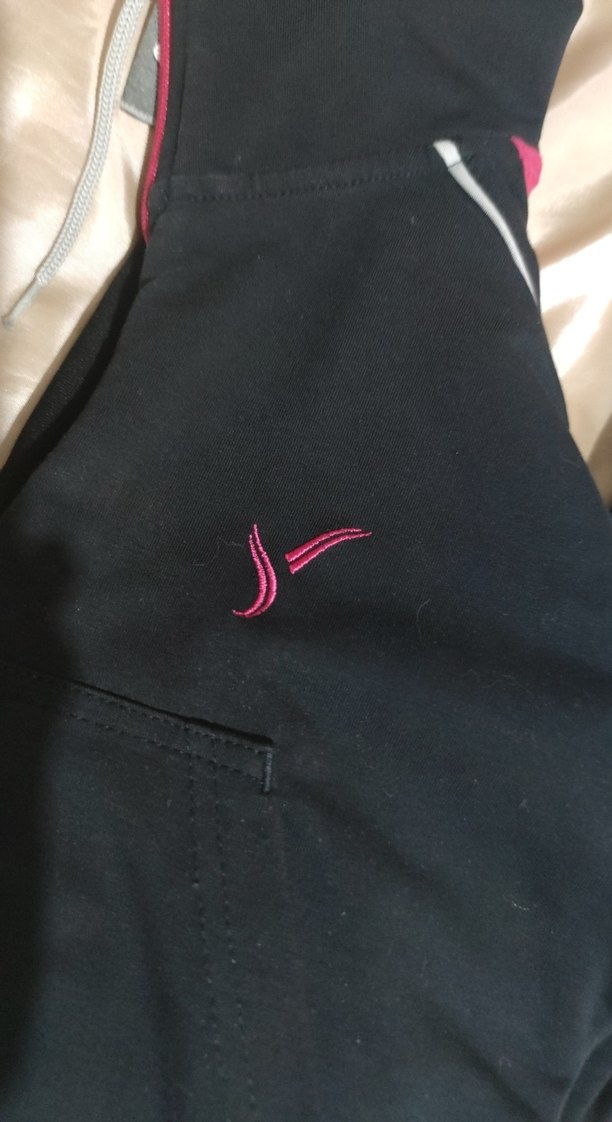 Fermuarlı Siyah Kadın Eşofman crop ceket - Görsel 2