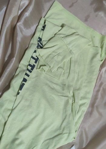 sari yeşil arası pastel ton sweatshirt - Görsel 2