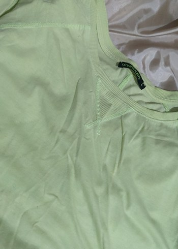 sari yeşil arası pastel ton sweatshirt - Görsel 3