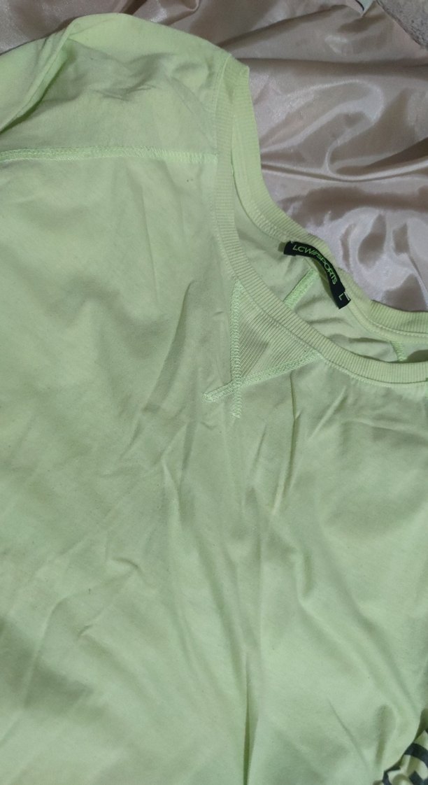 sari yeşil arası pastel ton sweatshirt - Görsel 3