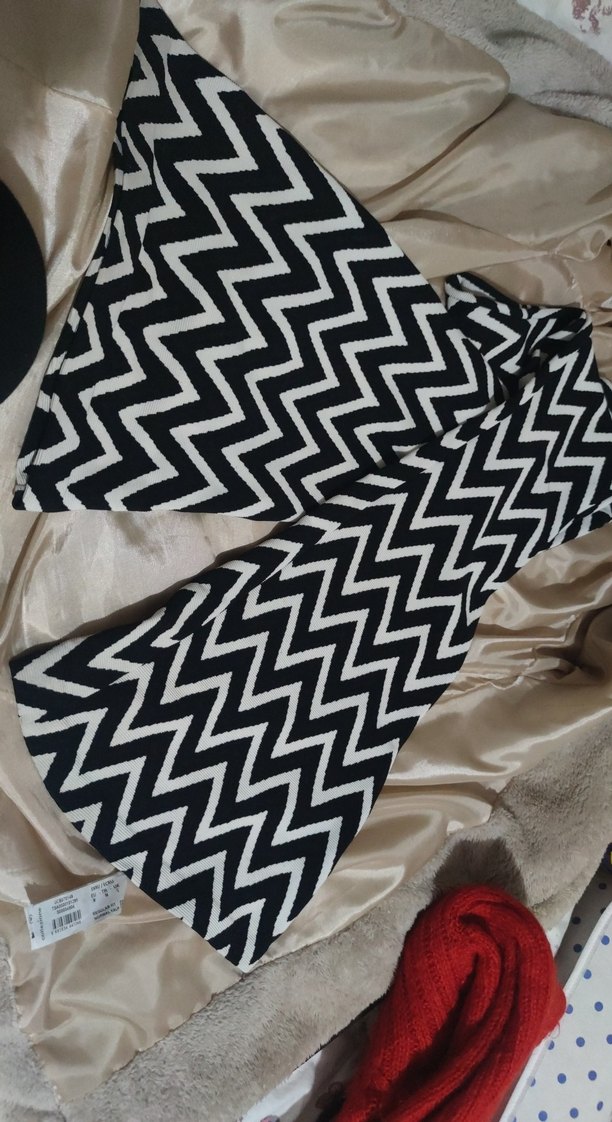 Zebra Desenli İspanyol paça tayt - Görsel 3