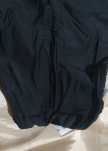 Mavi siyah  Baskılı Drapeli Kadın Mayo - Görsel 5