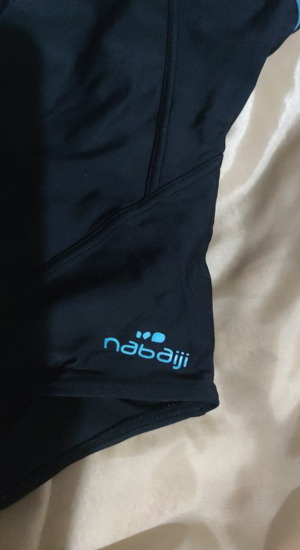 Mavi siyah  Baskılı Drapeli Kadın Mayo - Görsel 2