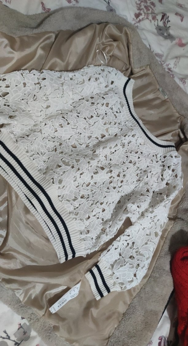 Dantel Detaylı Beyaz Midi Kadın Kumaş - Görsel 2