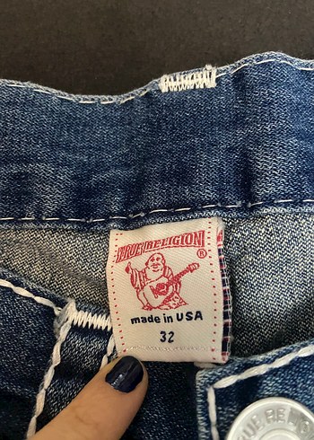 32 Beden lacivert Renk true religion şort orijinal