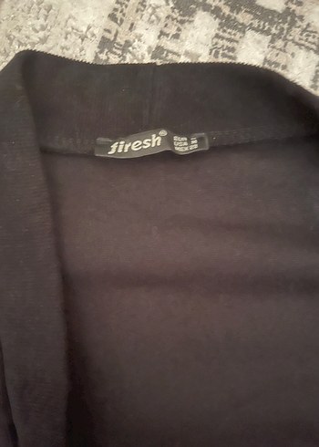 Siyah Payet Detaylı Uzun Kadın Çeker - Görsel 4