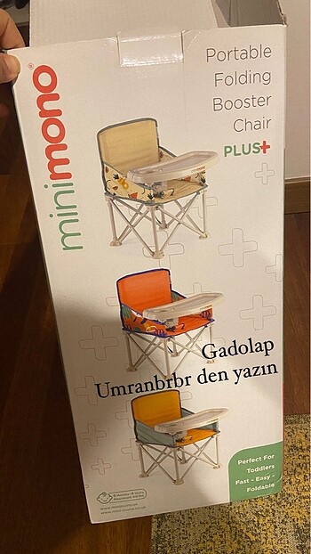 Minimono bebek mama kamp sandalyesi - Görsel 8