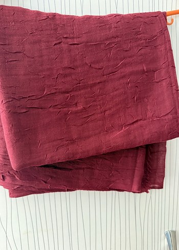 Bordo Düz Desen Şal