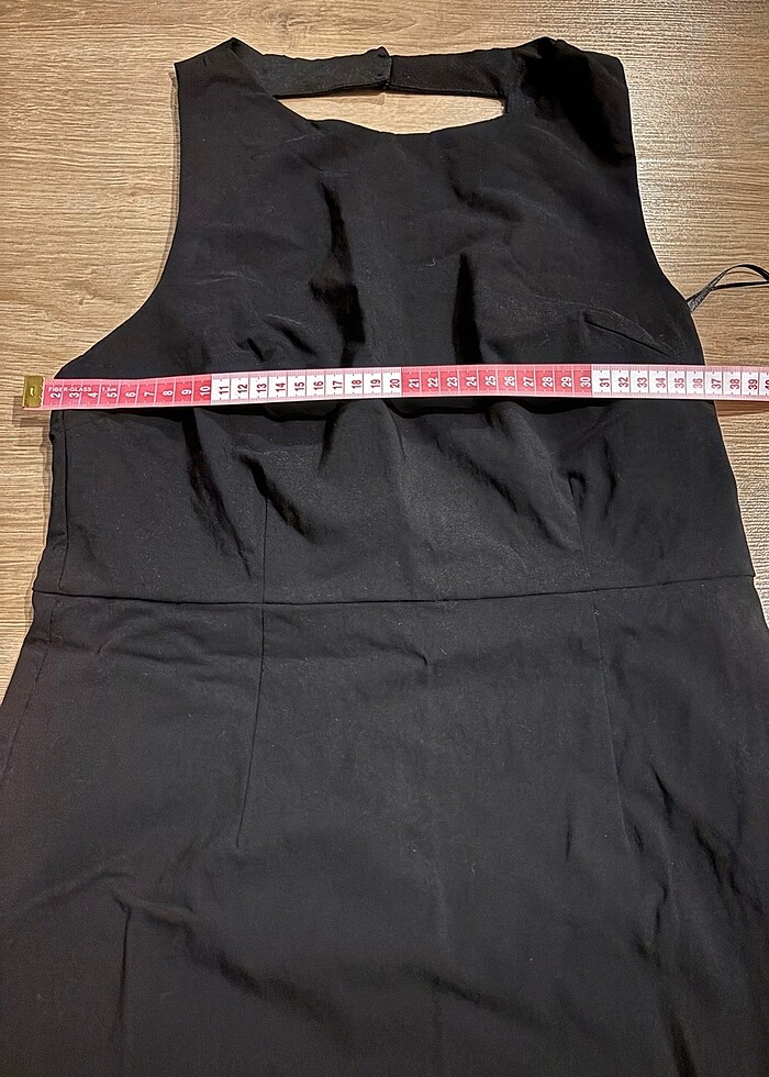 Siyah mini elbise - Görsel 4