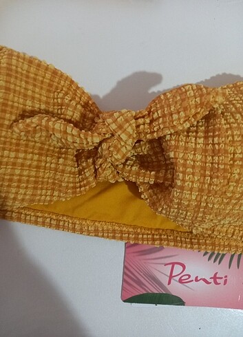 m Beden sarı Renk Penti bikini takımı