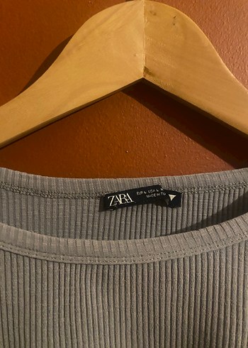 Zara Gri Uzun Kollu Üst