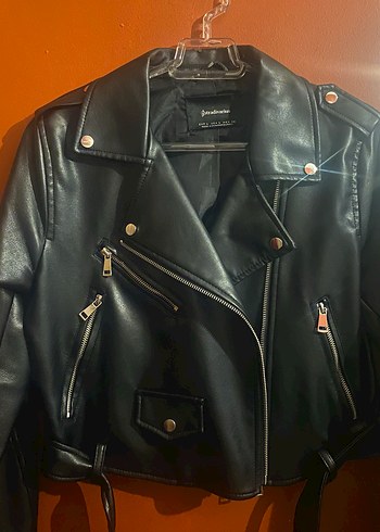 l Beden Klasik Biker Deri Ceket
