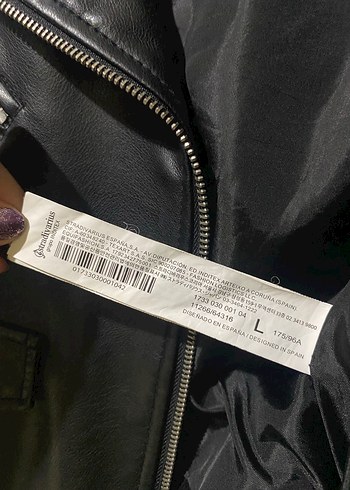 Siyah Kadın Deri Biker Ceket - Görsel 7