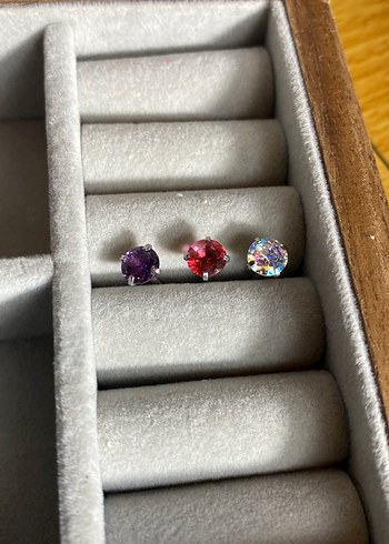 Renkli Taşlı Dil Piercingi - Görsel 2