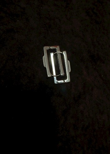 Accessorize Minimalist Gri Dikdörtgen Küpe