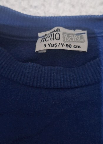 2 li Gri ve lacivert  Erkek Çocuk  Sweatshirt - Görsel 3