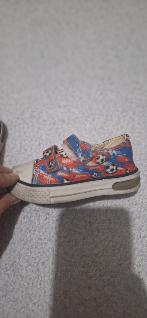 Çok Renkli Erkek Çocuk Cırt Cırtlı Spor Ayakkabı - Görsel 2