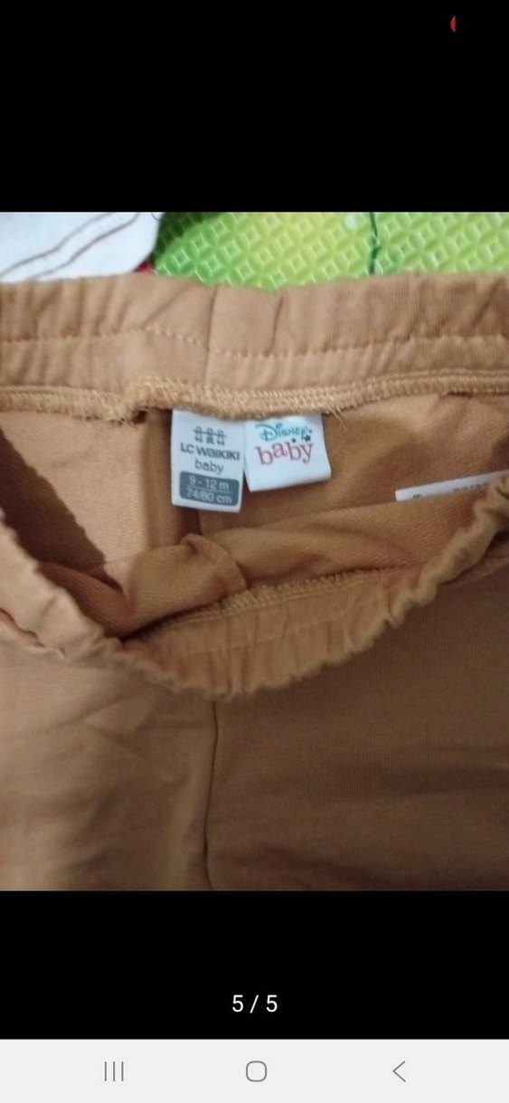 Kahverengi Baskılı Bebek Erkek Takımı - Görsel 5