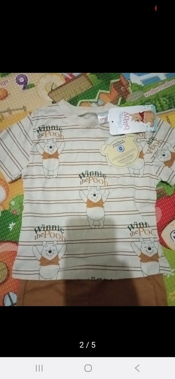 Kahverengi Baskılı Bebek Erkek Takımı - Görsel 4