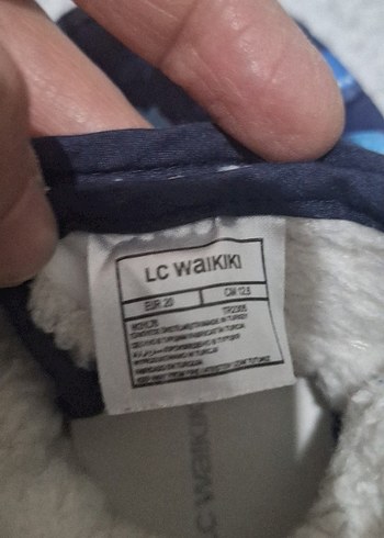 Erkek Çocuk Koyu Mavi cirtlı Sıcak Terlik - Görsel 2