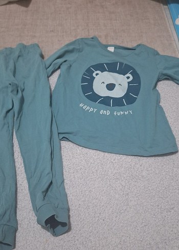 2 li set Erkek Çocuk Uzun Kollu Baskılı Pijama Takımı - Görsel 3