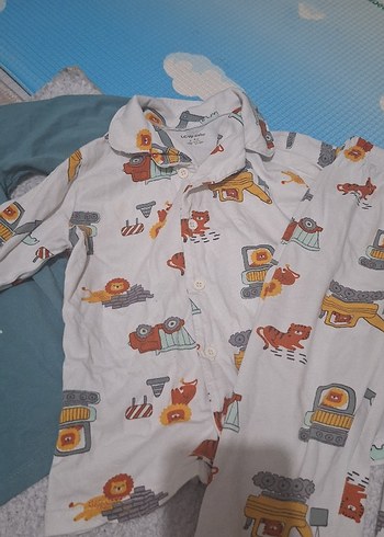 2 li set Erkek Çocuk Uzun Kollu Baskılı Pijama Takımı - Görsel 5