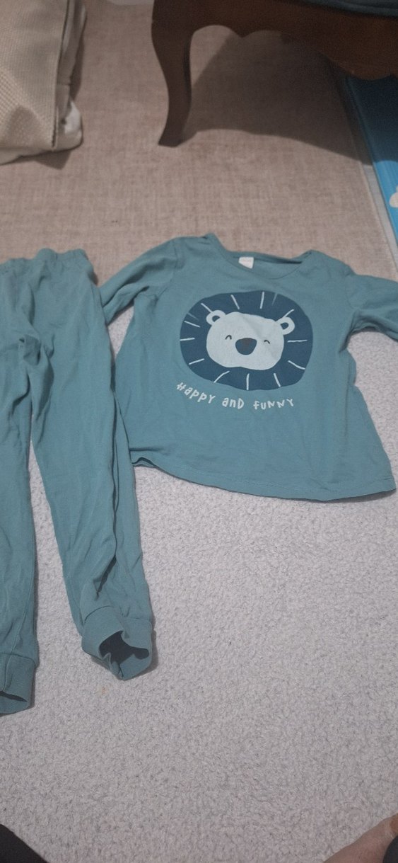 2 li set Erkek Çocuk Uzun Kollu Baskılı Pijama Takımı - Görsel 3