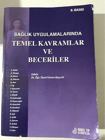 Sağlık uygulamalarında temel kavram ve beceriler kitabı