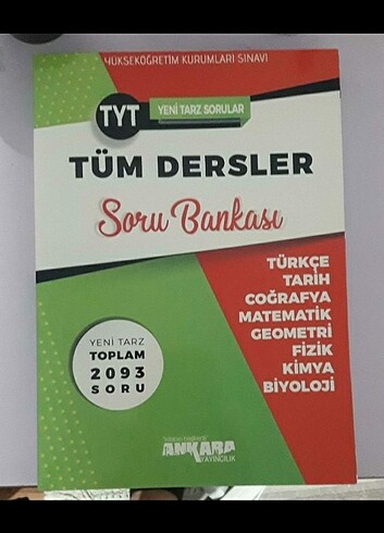 Ankara Yayıncılık TYT Tüm Dersler Soru Bankası