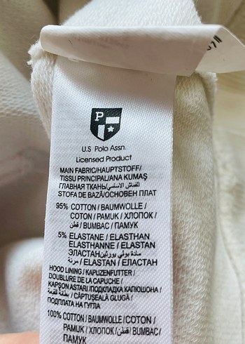 s Beden Kadın Beyaz Baskılı Pamuklu Sweatshirt